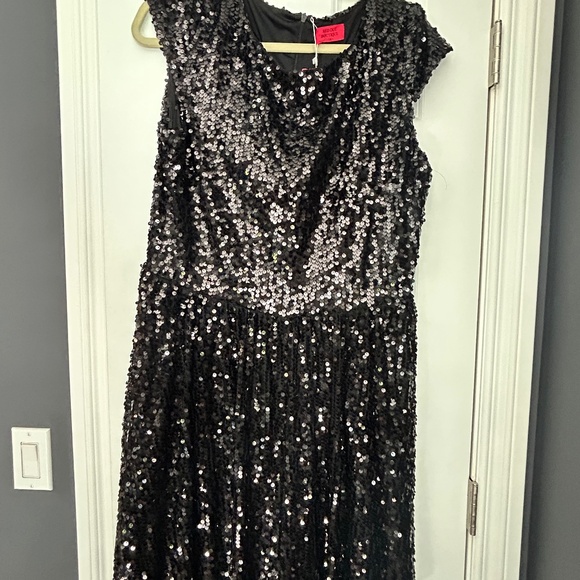 Red dot boutique 1x sequin black dress - Picture 1 of 3